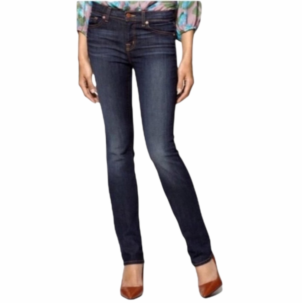 J Brand Cigarette Leg straight jeans style #91410DKV darkwash sz 24x35L TALL - Picture 1 of 14
